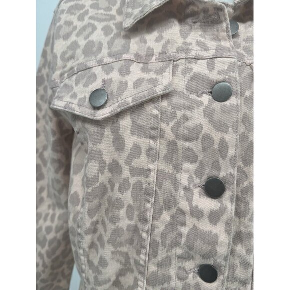 Kut from the Kloth Pink Leopard Jean Jacket - Picture 2 of 16
